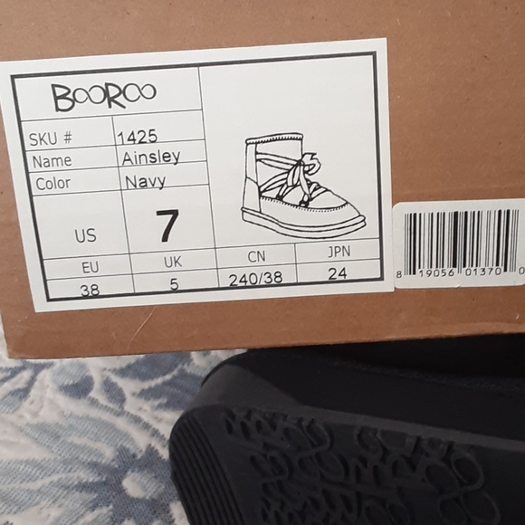 New in box, BooRoo short tie boots - Picture 7 of 12